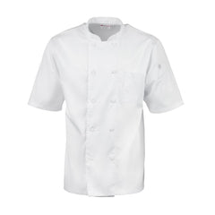 Chefs Works Montreal Cool Vent Unisex Short Sleeve Chefs Jacket White Chefs Works Montreal Cool Vent Unisex Short Sleeve Chefs Jacket White