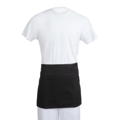 Whites Short Bistro Apron Black Whites Short Bistro Apron Black