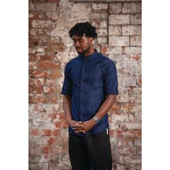 Southside NY Kings Mens Denim Lightweight Chefs Shirt Size Southside NY Kings Mens Denim Lightweight Chefs Shirt Size