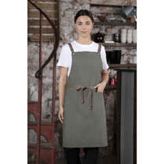 Southside Cotton Canvas Bib Apron Khaki Southside Cotton Canvas Bib Apron Khaki