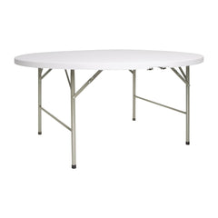 Bolero 5ft Round Folding Table White Bolero 5ft Round Folding Table White