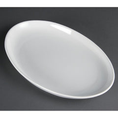 Olympia Whiteware French Deep Oval Plates 365mm (Pack of 2) Olympia Whiteware French Deep Oval Plates 365mm (Pack of 2)