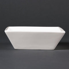 Olympia Lumina Square Bowls White 140mm (Pack of 6) Olympia Lumina Square Bowls White 140mm (Pack of 6)