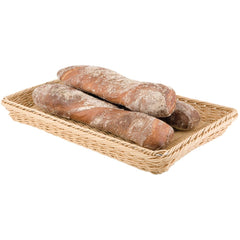 Polypropylene Natural Rattan Basket 1/1 GN Polypropylene Natural Rattan Basket 1/1 GN