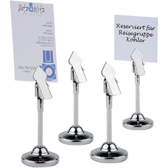 Stainless Steel Table Number Grips 105mm (Pack of 4) Stainless Steel Table Number Grips 105mm (Pack of 4)