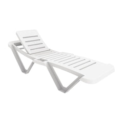 Polypropylene Sun Loungers White (Pack of 2) Polypropylene Sun Loungers White (Pack of 2)