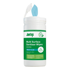 Jantex Green Surface Sanitiser Wipes Starter Tub 200mm (Pack of 200) Jantex Green Surface Sanitiser Wipes Starter Tub 200mm (Pack of 200)