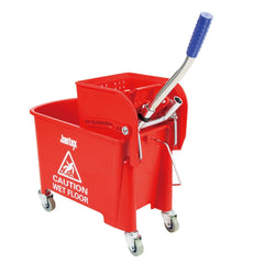 Jantex Kentucky Red Mop Bucket and Wringer 20Ltr Jantex Kentucky Red Mop Bucket and Wringer 20Ltr