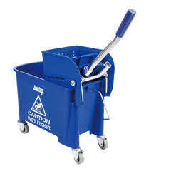 Jantex Kentucky Mop Bucket and Wringer 20Ltr Blue Jantex Kentucky Mop Bucket and Wringer 20Ltr Blue
