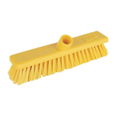 Jantex Hygiene Broom Soft Bristle Yellow 12in Jantex Hygiene Broom Soft Bristle Yellow 12in