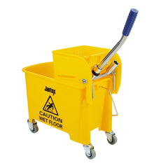 Jantex Kentucky Mop Bucket and Wringer 20Ltr Yellow Jantex Kentucky Mop Bucket and Wringer 20Ltr Yellow