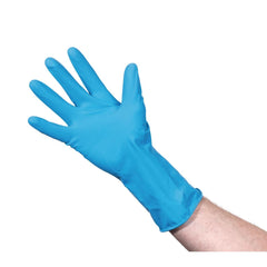 Jantex Latex Household Gloves Blue Jantex Latex Household Gloves Blue