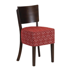 Asti Padded Dark Walnut Dining Chair with Red Diamond Deep Padded Seat and Back (Pack of 2) Asti Padded Dark Walnut Dining Chair with Red Diamond Deep Padded Seat and Back (Pack of 2)