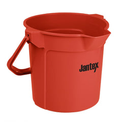 Jantex Red Graduated Bucket with Pouring Lip 10ltr Jantex Red Graduated Bucket with Pouring Lip 10ltr