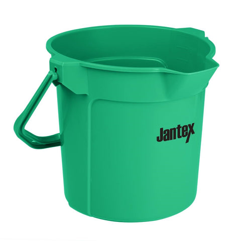 Jantex Green Graduated Bucket with Pouring Lip 10ltr