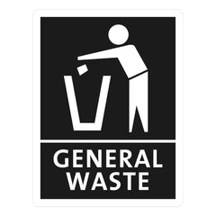 Jantex Slim Bin General Waste Label Jantex Slim Bin General Waste Label