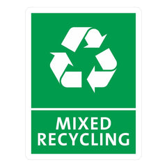 Jantex Slim Bin Mixed Recycling Label Jantex Slim Bin Mixed Recycling Label