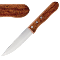 Olympia Jumbo Steak Knives Rosewood Handle (Pack of 12) Olympia Jumbo Steak Knives Rosewood Handle (Pack of 12)