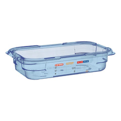 Araven ABS Food Storage Container Blue GN 1/4 65mm Araven ABS Food Storage Container Blue GN 1/4 65mm