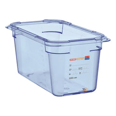 Araven ABS Food Storage Container Blue GN 1/4 150mm Araven ABS Food Storage Container Blue GN 1/4 150mm