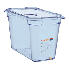 Araven ABS Food Storage Container Blue GN 1/3 200mm Araven ABS Food Storage Container Blue GN 1/3 200mm