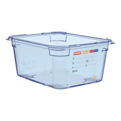 Araven ABS Food Storage Container Blue GN 1/2 150mm Araven ABS Food Storage Container Blue GN 1/2 150mm