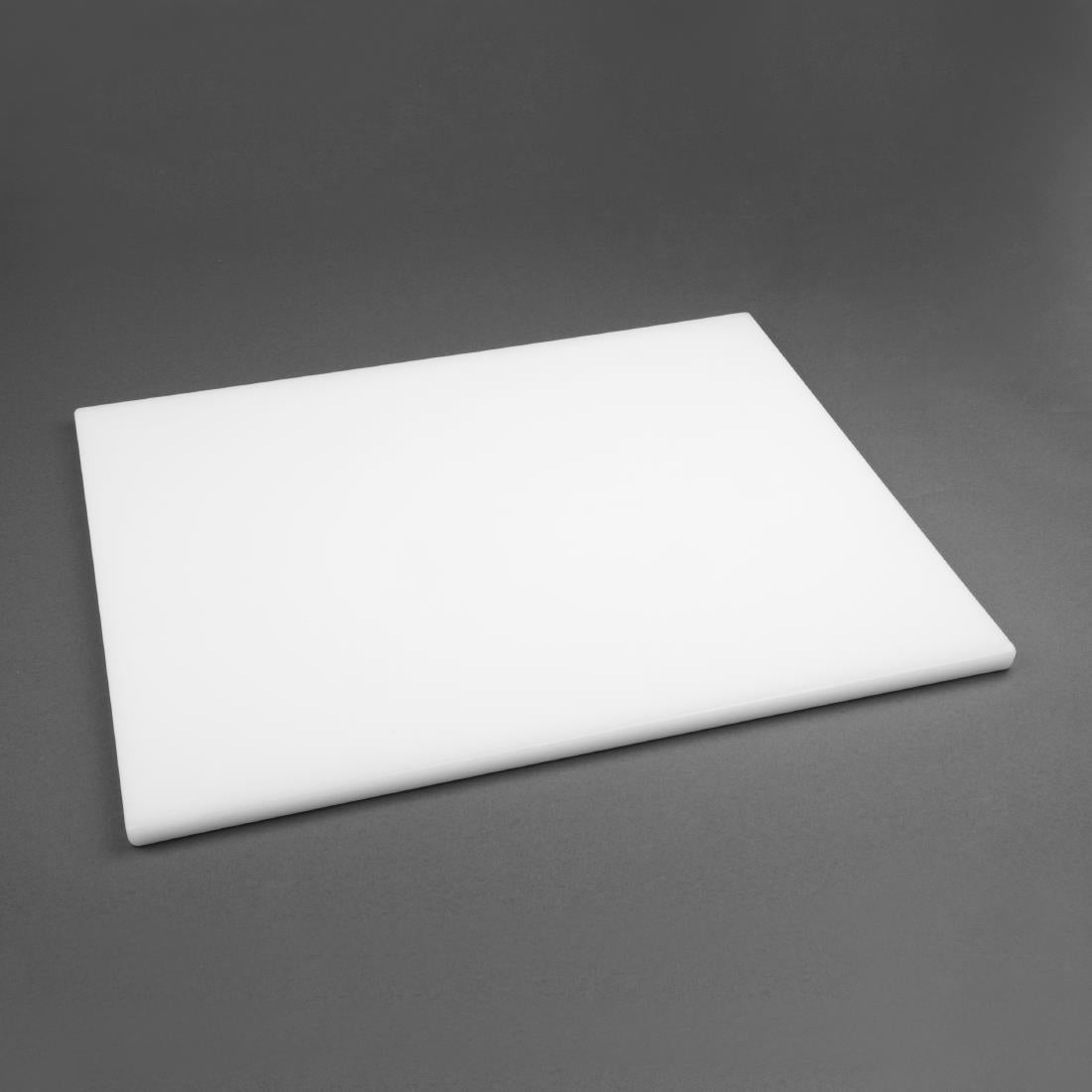 Hygiplas Thick Low Density White Chopping Board Large 600x450x20mm