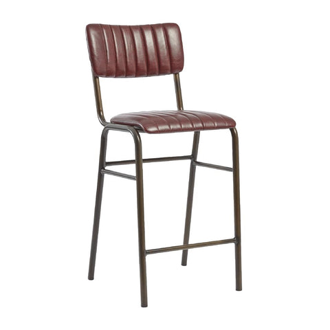 Tavo Stacking Mid Bar Stool Vintage Red (Pack of 2)