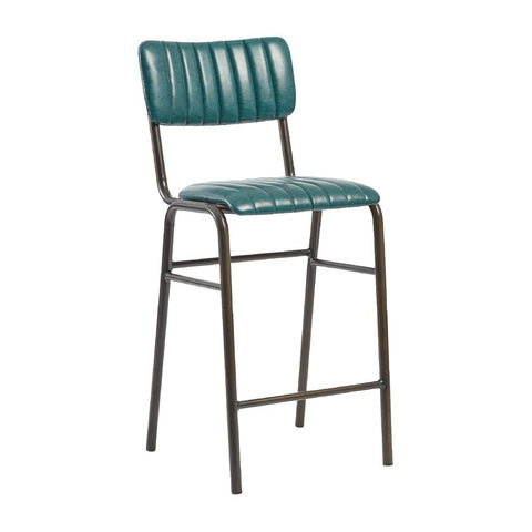 Tavo Stacking Mid Bar Stool Vintage Teal (Pack of 2)