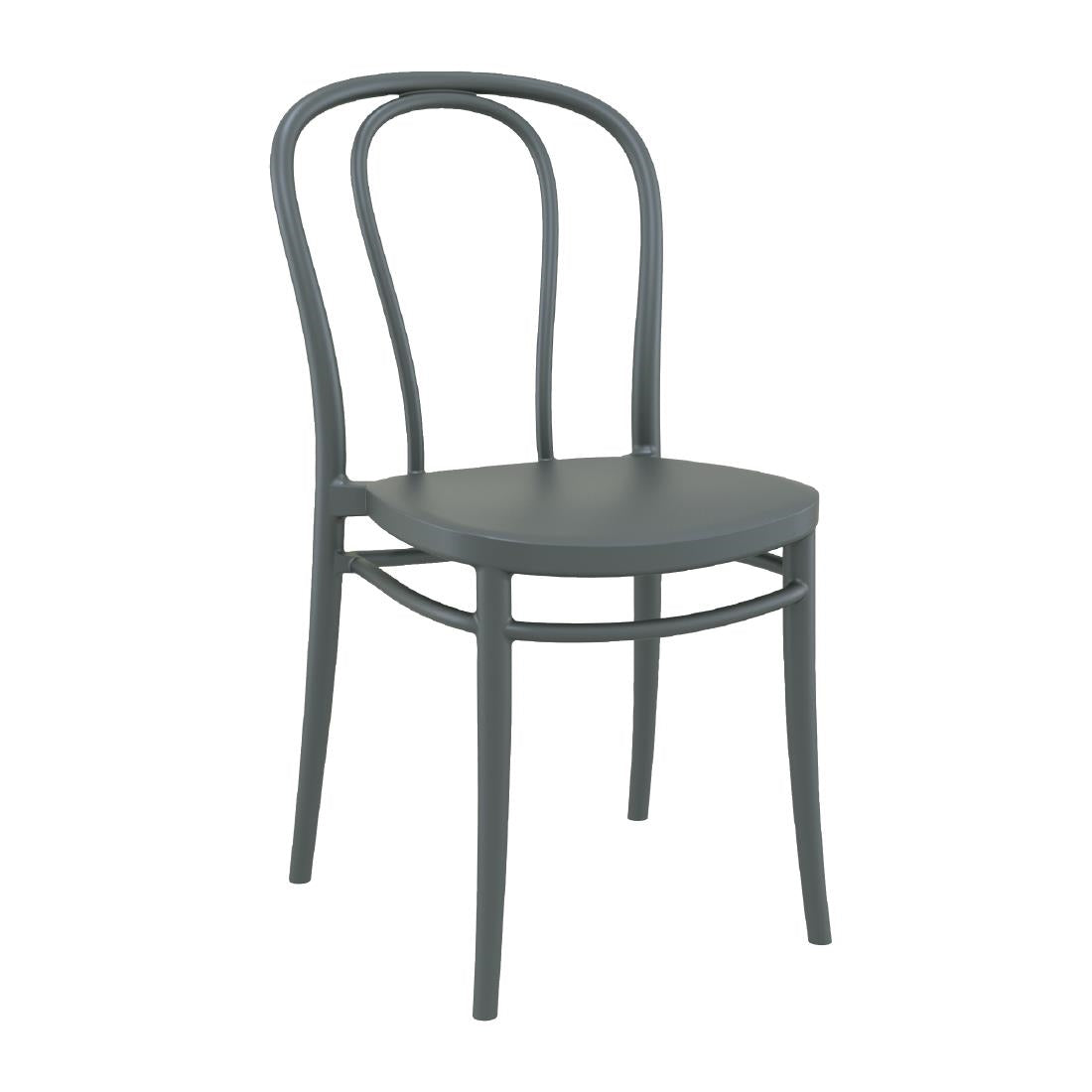 Victor Side Chair Dark Grey (Pack of 2)