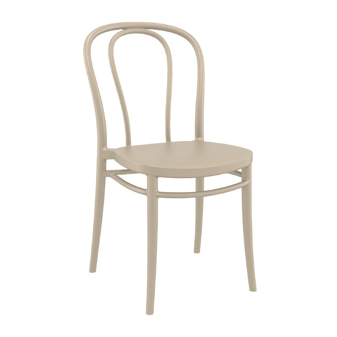 Victor Side Chair Taupe (Pack of 2)
