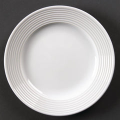 Olympia Linear Wide Rimmed Plates White 165mm (Pack of 12) Olympia Linear Wide Rimmed Plates White 165mm (Pack of 12)