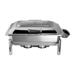 Steelite Creations Rect Chafing Dish With Stand 572x432x298mm Steelite Creations Rect Chafing Dish With Stand 572x432x298mm