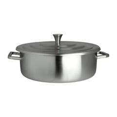 Steelite Creations Homestyle Brushed Stainless Round Chafer 3.8L Steelite Creations Homestyle Brushed Stainless Round Chafer 3.8L