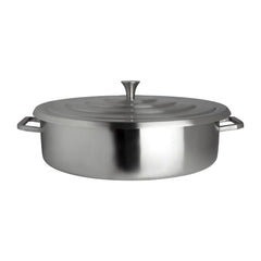 Steelite Creations Homestyle Brushed Stainless Round Chafer 9.1L Steelite Creations Homestyle Brushed Stainless Round Chafer 9.1L