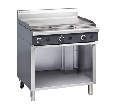 Blue Seal Cobra 900mm Gas Cooktop, Cabinet Base, Full Griddle