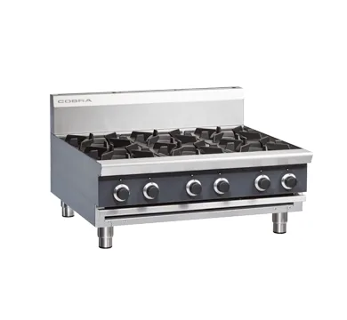 Blue Seal Cobra 900mm Gas Cooktop Bench Model 6 Burner