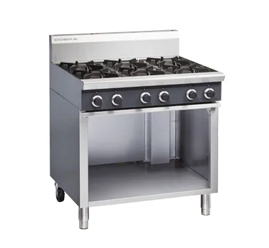 Blue Seal Cobra 900mm Gas Cooktop, Cabinet Base, 6 Burner
