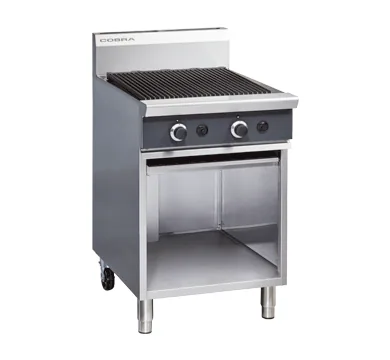 Blue Seal Cobra 600mm Gas BBQ Range, Cabinet Base