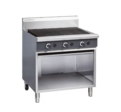 Blue Seal Cobra 900mm Gas BBQ Range, Cabinet Base