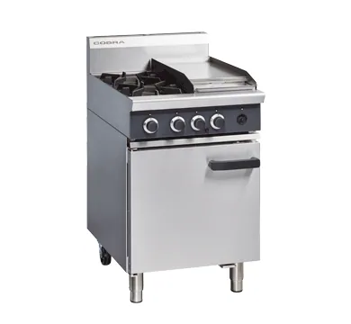 Blue Seal Cobra 600mm Gas Static Oven Range, 2 Burner & 300mm Griddle