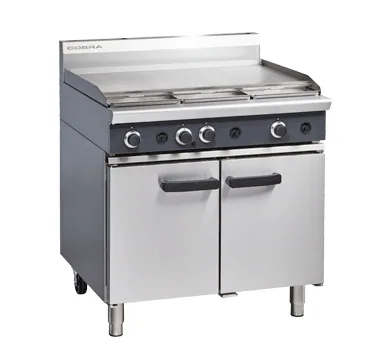 Blue Seal Cobra 900mm Gas Static Oven Range, Full Griddle