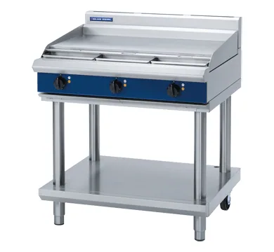 Blue Seal Evolution Series 900mm Electric Full Griddle Cooktop on Open Stand