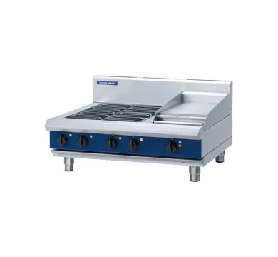 Blue Seal Evolution Series 900mm Bench Electric Cooktop with Four Elements and Griddle