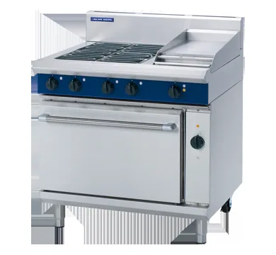 Blue Seal Evolution Series 900mm Electric Range (4 Element Hob, 300mm Griddle & Oven)