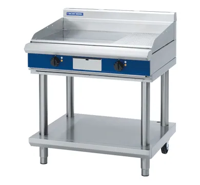 Blue Seal Evolution Series 900mm Electric Griddle on Open Stand