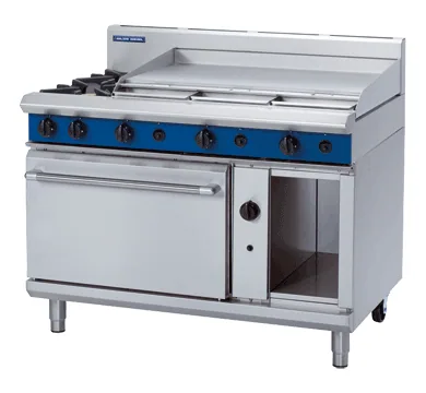 Blue Seal Evolution Series 1200mm Gas Griddle Oven Range with Cabinet Base
