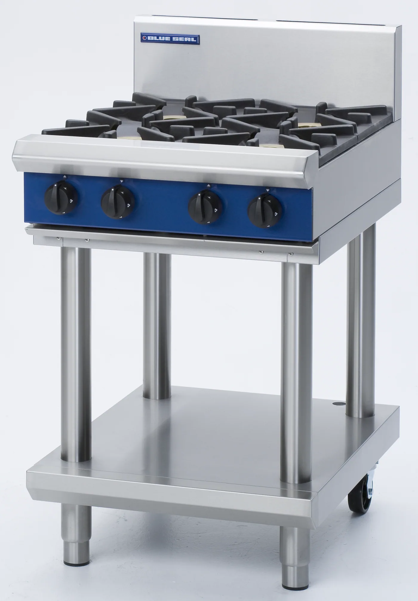 Blue Seal Evolution Series 600mm Gas 4 Burner Cooktop with Open Stand