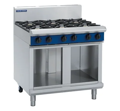 Blue Seal Evolution Series 900mm Gas 4-Burner Griddle Cooktop (Open Cabinet Base)