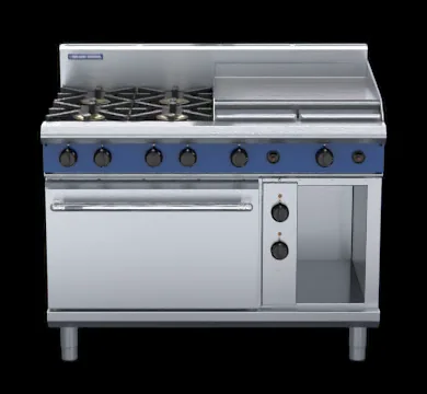 Blue Seal Evolution Series 1200mm Gas Range with Griddle & Electric Oven